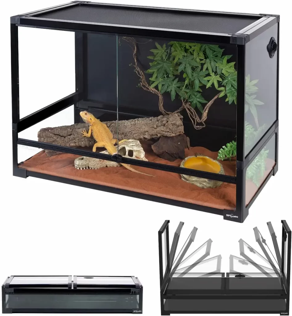 REPTI ZOO Collapsible 60 Gallon 36 Wide Reptile Tank